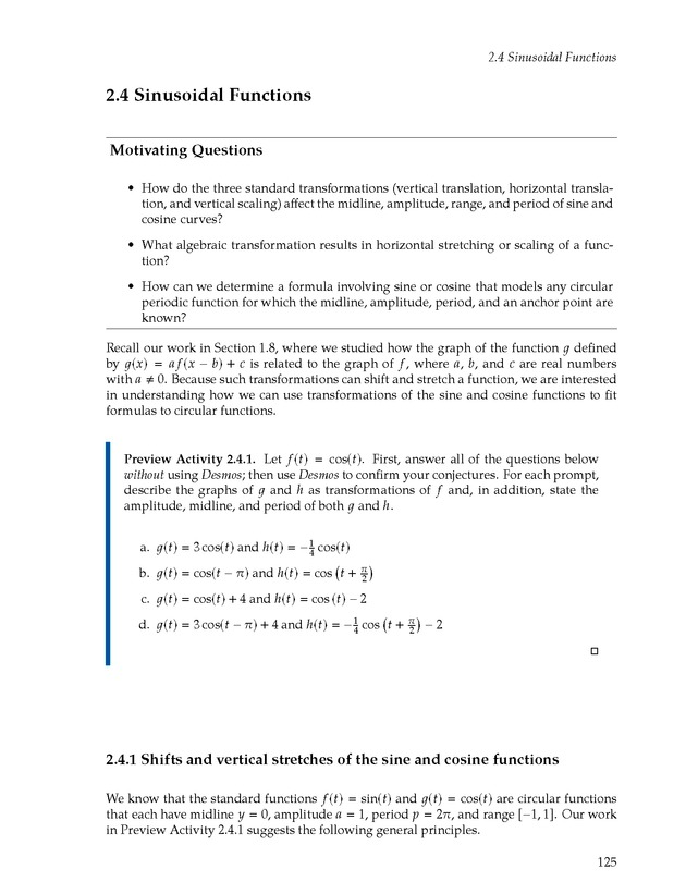 Active Preparation for Calculus - Page 125